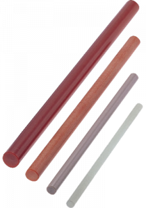 Example: Machined plastic round rods