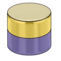 Magnet cilindric cu poli magnetici indicați