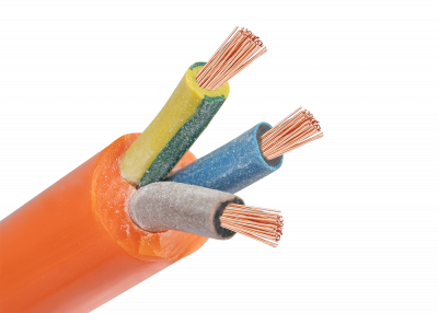 Example of PUR cables with color coding